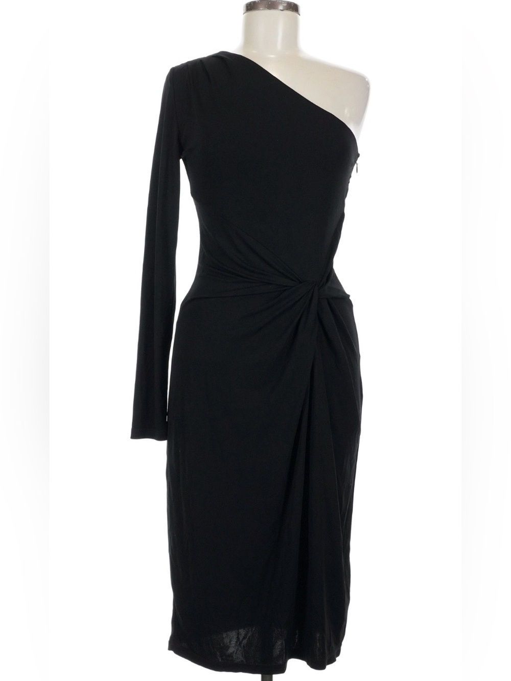 Michael Kors One-Shoulder Black Dress